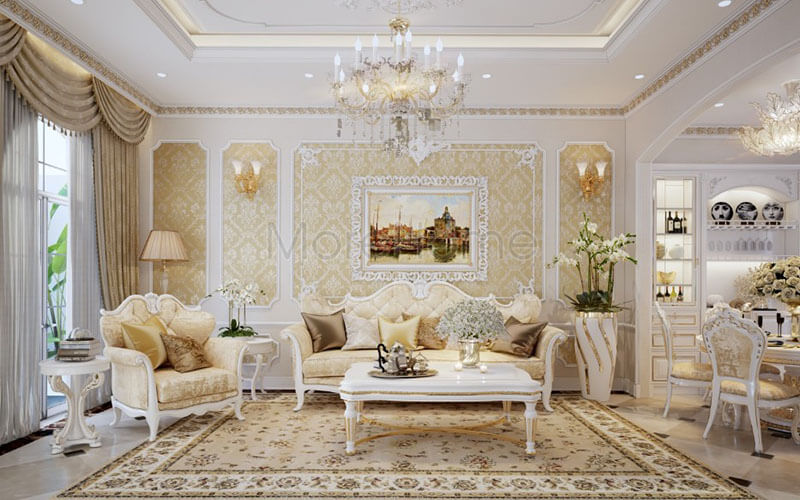 Thiết kế nội thất phòng khách đẹp phù hợp cho biệt thự, chung cư và nhà phố Thiết kế khách chung cư